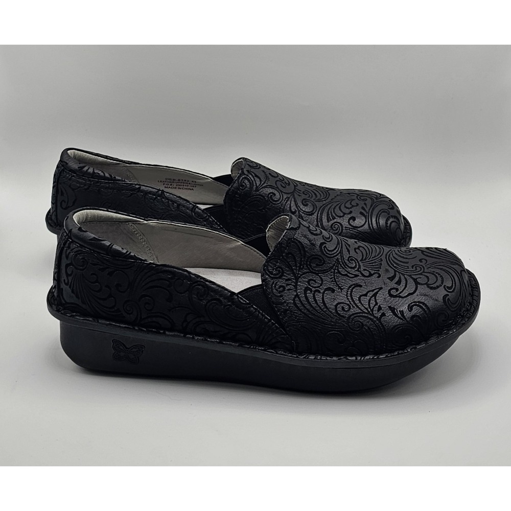 Alegria Debra Slip On Shoes Size 44 Women's Size 14 Men's 10-10.5 Black Comfort